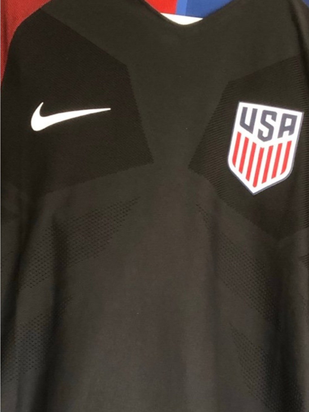 Nike Black Authentic Patch Jersey Detail